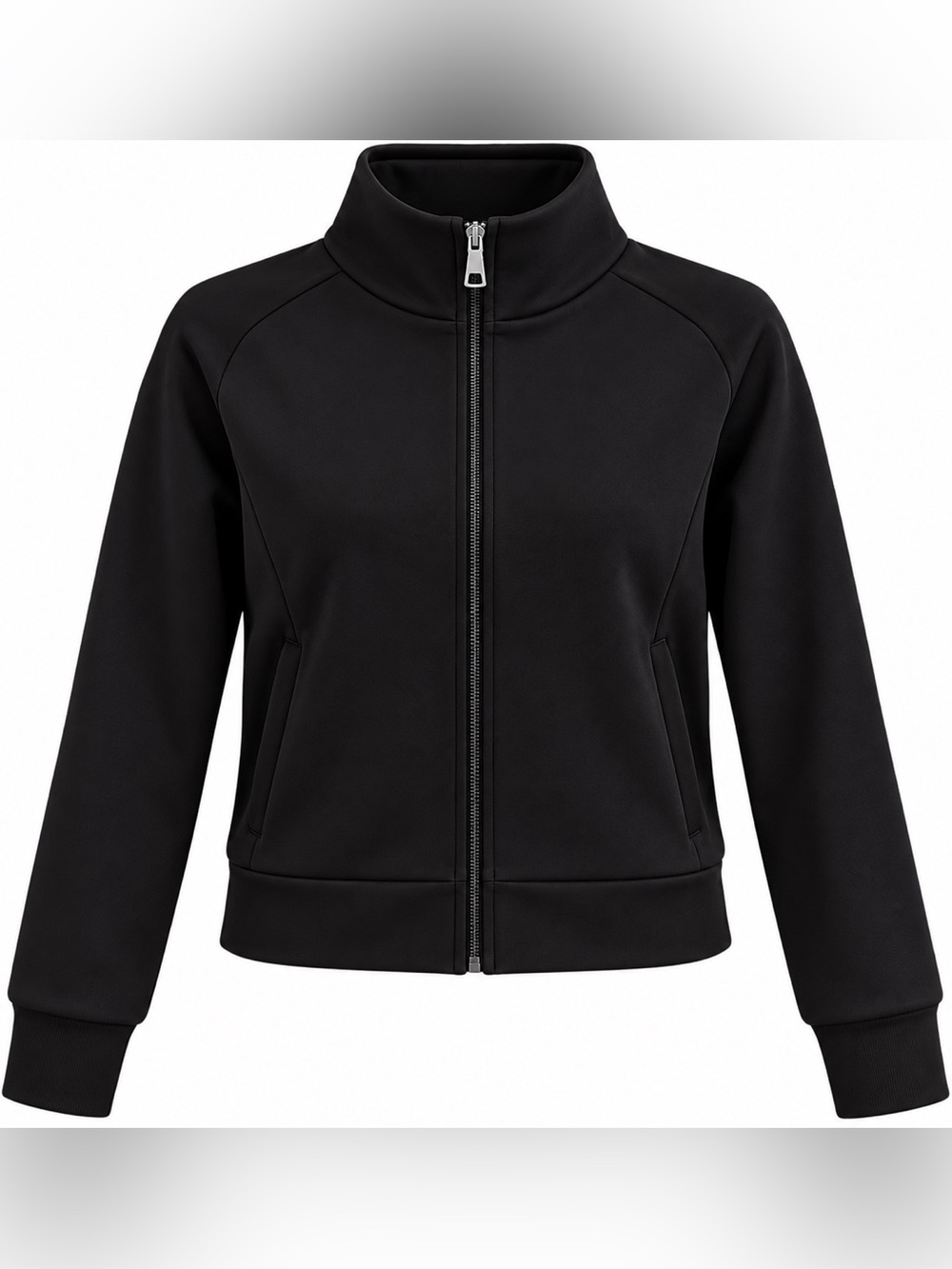 a new day Black Zip-Up Bomber Jacket